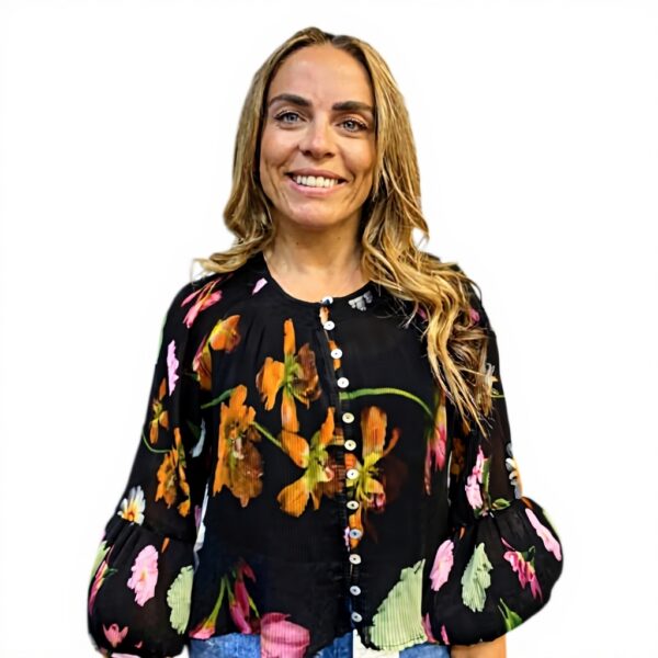 T-Shirt Donna Desigual Nero Collo Rotondo Manica Lunga