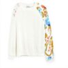 Felpe Desigual Donna 25swjf31 Maniche Stampa Bianco