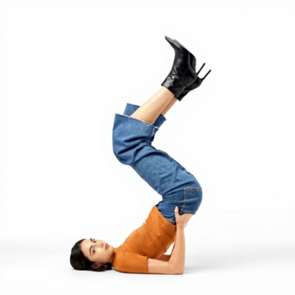 T-shirt Donna Desigual Logo 3D Colori Arancione Bianco Nero