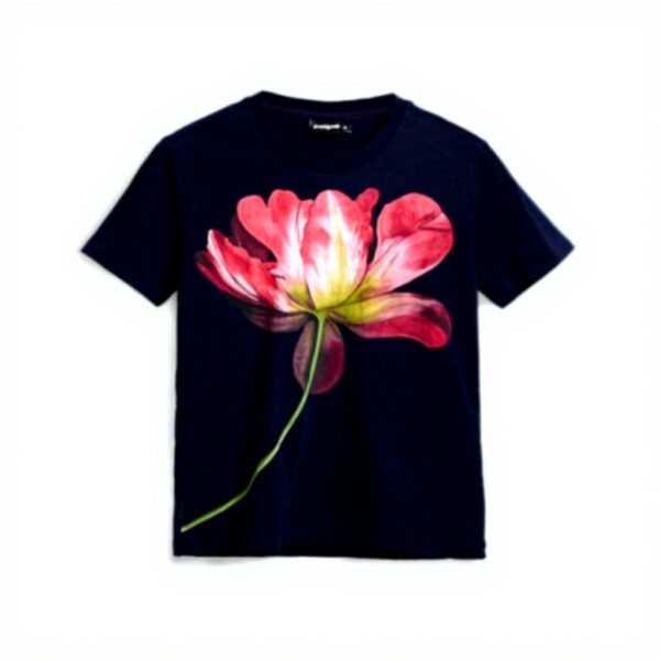 T-shirt Donna Desigual 25swtk24 Cotone Stampa Arty