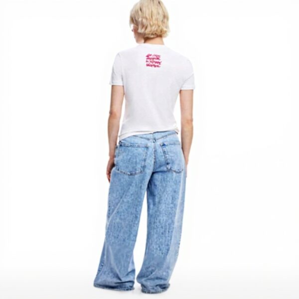 T-shirt Donna Desigual 25swtk48 Cotone Stampa Floreale