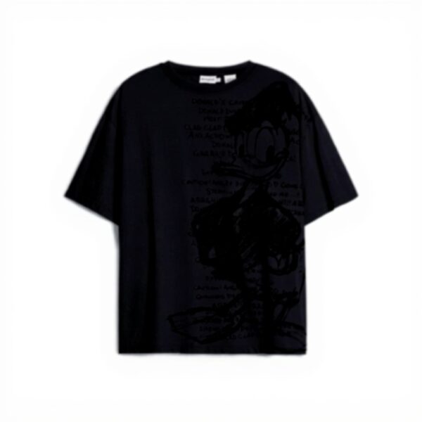 T-shirt Donna Desigual Nero Paperino Regular Fit