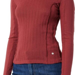 T-Shirt Donna Desigual Slim Fit Logo Metallico Nero Rosso-0