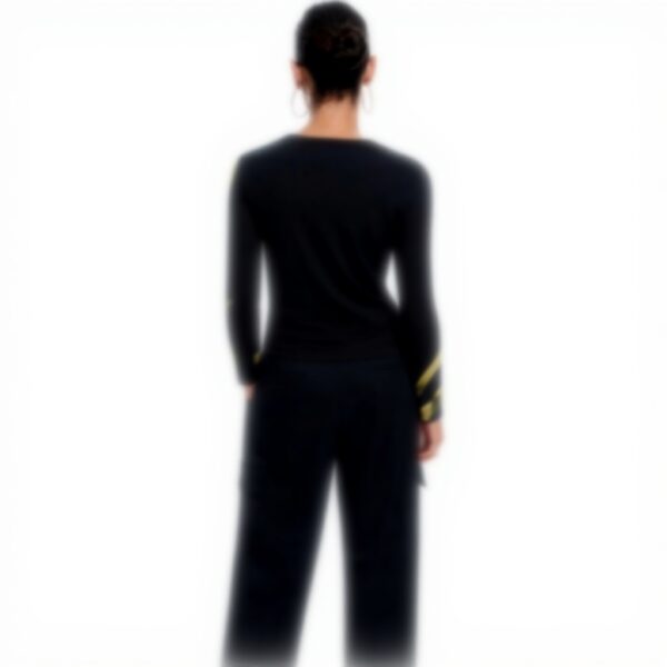 T-shirt Donna Desigual orchidea stampa poliammide riciclata