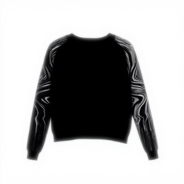 Felpe Donna Desigual Nero Collo Rotondo Jacquard