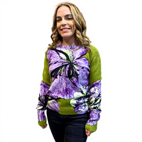 Felpe Donna Desigual Stampa Floreale Lacroix Taglia M L XL