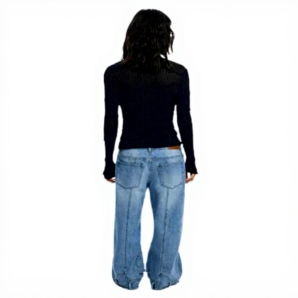 Desigual Felpe Donna Nero V Collo Slim Fit 25WWJF47