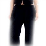 Pantaloni Donna Desigual Nero Straight Fit 25WWPW05