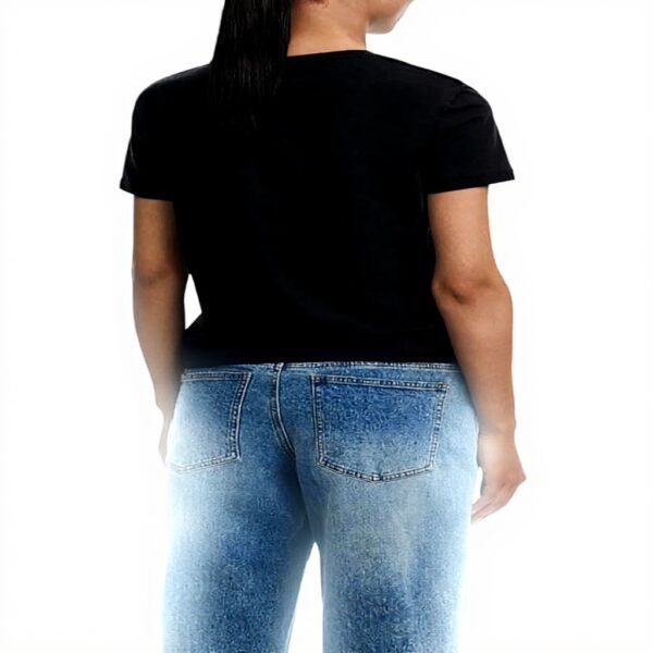 Felpa senza cappuccio Desigual donna tinta unita ricamo