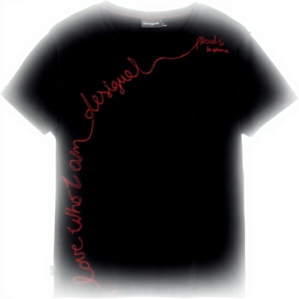 Felpa senza cappuccio Desigual donna tinta unita ricamo