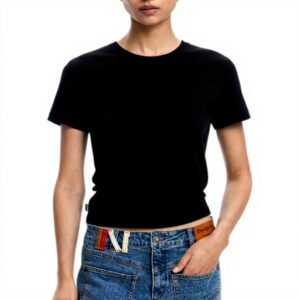 Felpa senza cappuccio Desigual donna tinta unita ricamo