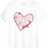 T-shirt Donna Desigual 25wwtk50 Bianca Collo Rotondo