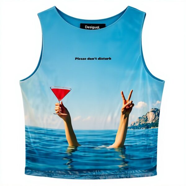 Maglia termica Desigual donna bianca modello 25wwtkx4