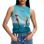 Maglia termica Desigual donna bianca modello 25wwtkx4