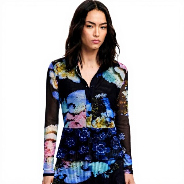 Vestito Casual Donna Desigual Nero Stampa Floreale 25WWVK10