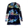 Vestito Casual Donna Desigual Nero Stampa Floreale 25WWVK10