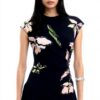 Vestito Casual Donna Desigual Nero Stampa Floreale Midi