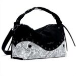 Borsa a tracolla Desigual Bergamo Snake Patch nero donna