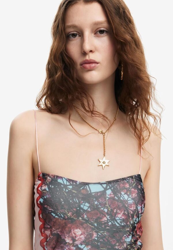 Cintura Donna Desigual Maglia NAN Nero Bianco Finiture-4