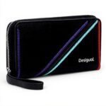 Portafogli donna Desigual Cleo Maya Maxi nero grande