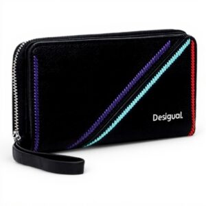 Portafogli donna Desigual Cleo Maya Maxi nero grande