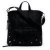 Zaino Mini Desigual Borse Donna Nero Patch Ricamo Unisex