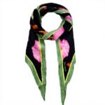 Sciarpa Desigual Fou Botanic Dreamz Diamon Nero Poliestere