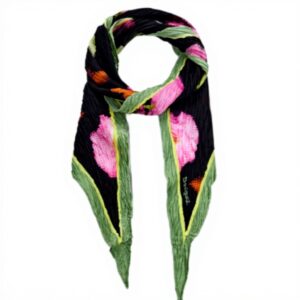 Sciarpa Desigual Fou Botanic Dreamz Diamon Nero Poliestere