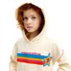 Maglia di tuta bambine Desigual felpe senza cappuccio bianco