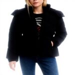 Giubbotto Donna Desigual Nero Felpa Cappuccio Tinta Unita