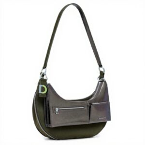 Borsa a tracolla Desigual Lyra Verde Oliva Nero Unisex