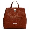 Zaino Casual Desigual Donna Poliuretano Marrone Mini