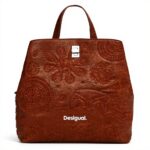 Zaino Casual Desigual Donna Poliuretano Marrone Mini