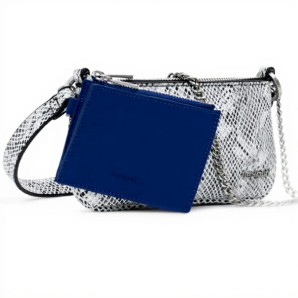 Portafogli Desigual MONE DELTA LEDA BLU Animal Print