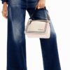 Desigual Pantaloni Jeans Donna Denim Lunghi Blu-1