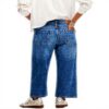 Jeans Donna Desigual Pantaloni Denim Lunghi Blu