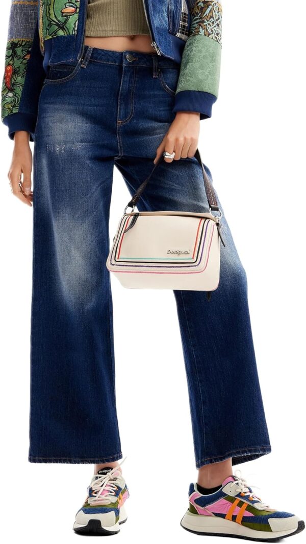 Desigual Pantaloni Jeans Donna Denim Lunghi Blu-0