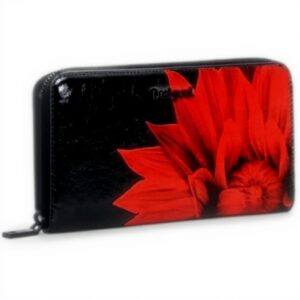 Portafoglio Desigual Mone Flowerina Fiona Long Wallet Nero