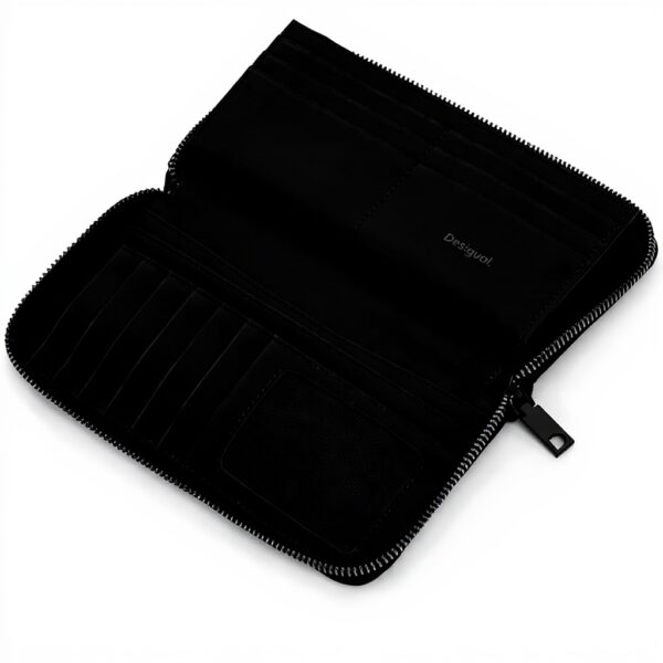 Portafoglio Desigual Mone Flowerina Fiona Long Wallet Nero