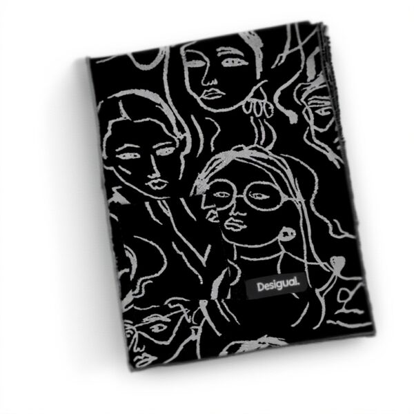 Sciarpa Desigual SCARF FACE Nero Donna Accessori Moda