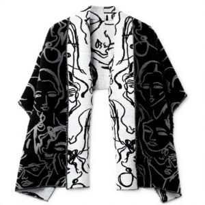 Sciarpa Desigual SCARF FACE Nero Donna Accessori Moda