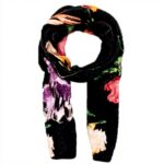 Sciarpa Desigual Imperious Nature Nero Donna Accessori