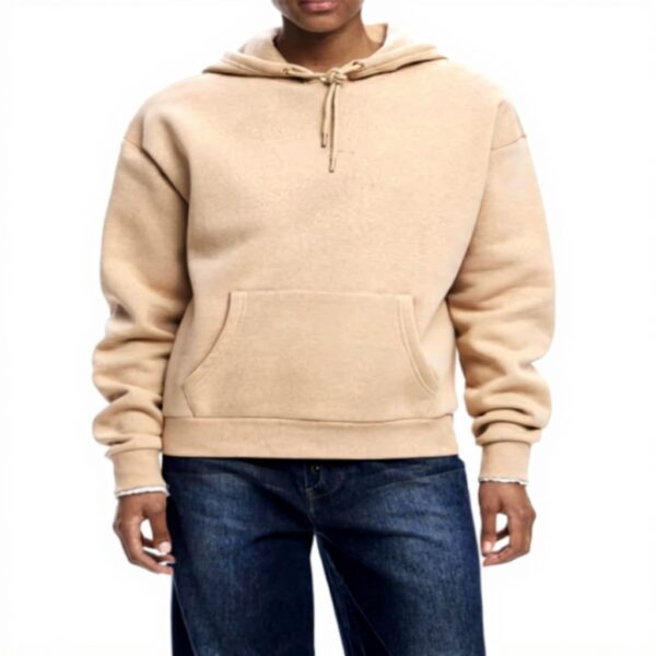 Felpa con cappuccio Desigual Donna Basic Golden Oak XL