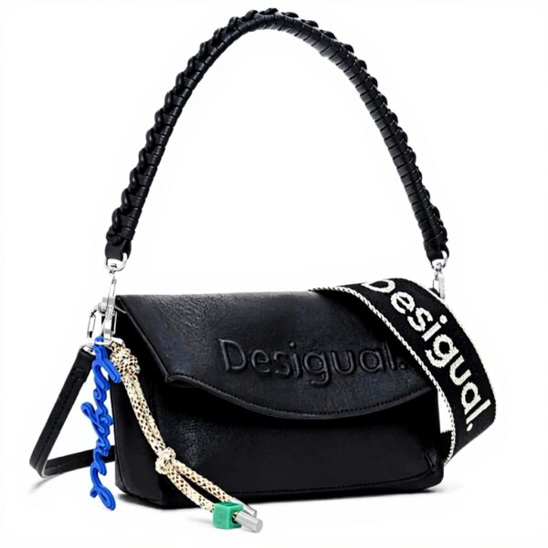 Borsa a tracolla Desigual Trokel Nero elegante unisex adulto