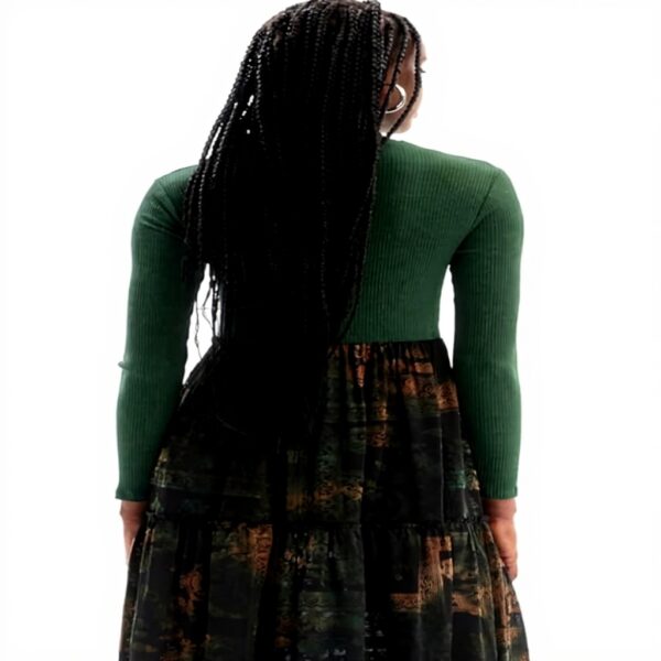 Vestito Lena Donna Desigual Verde Casual Moda