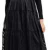 Vestito Donna Desigual Misha Nero Fibre Riciclate Casual-0
