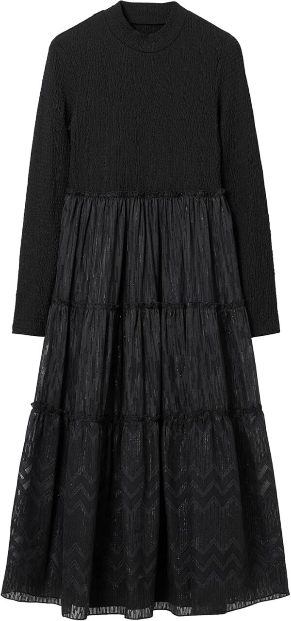 Vestito Donna Desigual Misha Nero Fibre Riciclate Casual-4