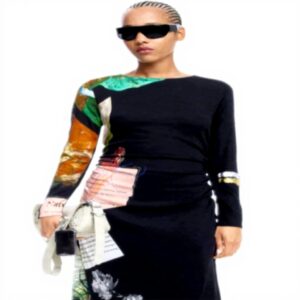 Vestito Casual Donna Desigual Nero Slim Fit Midi