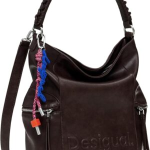 Zaino Desigual Arica Half Logo Backpack Casual Marrone Scuro-0
