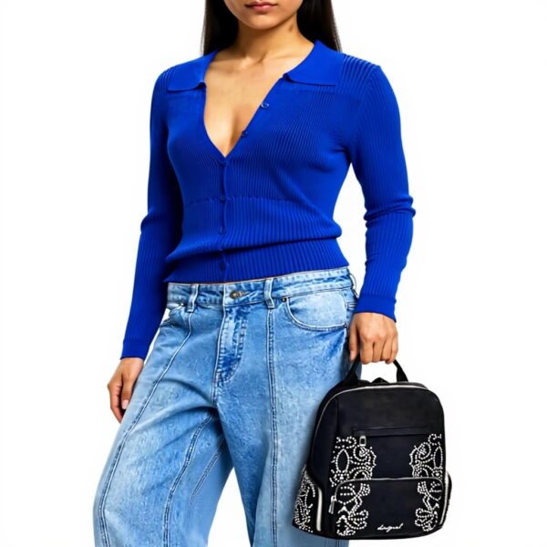 Zaino Desigual Chester Poker Face Mini Backpack Nero Casual